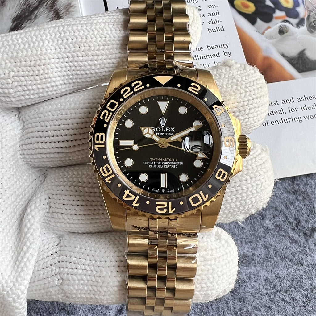 Rolex | GMT-Master II | Gold & Black Bezel