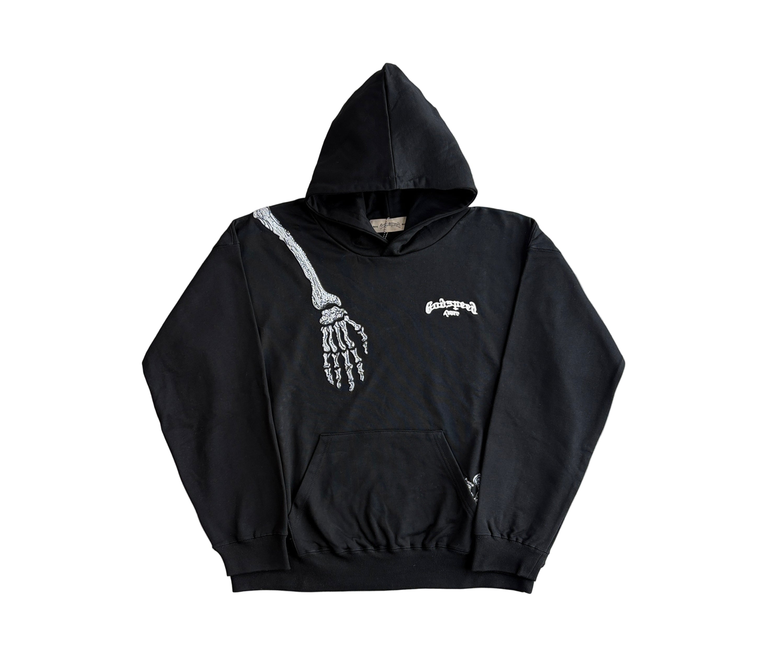 Godspeed | Skeleton Graphic Chrome Liberty Hoodie | Black