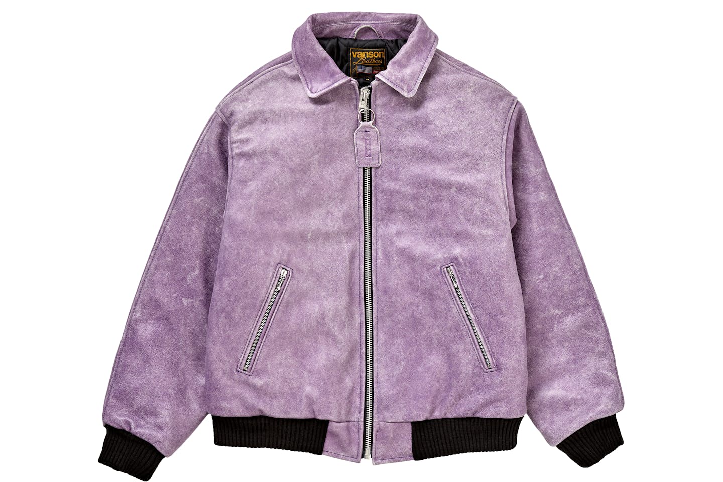 Supreme x Vanson Leathers | Worn Leather Jacket | Purple
