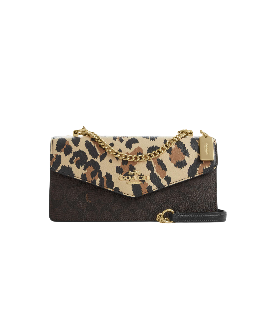 Coach | Klare Envelope Crossbody Bag | Leopard/Walnut Multi