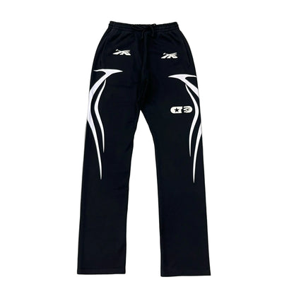 Sp5der | Logo Hoodie + Sweatpants Set | Black/White Hellstar
