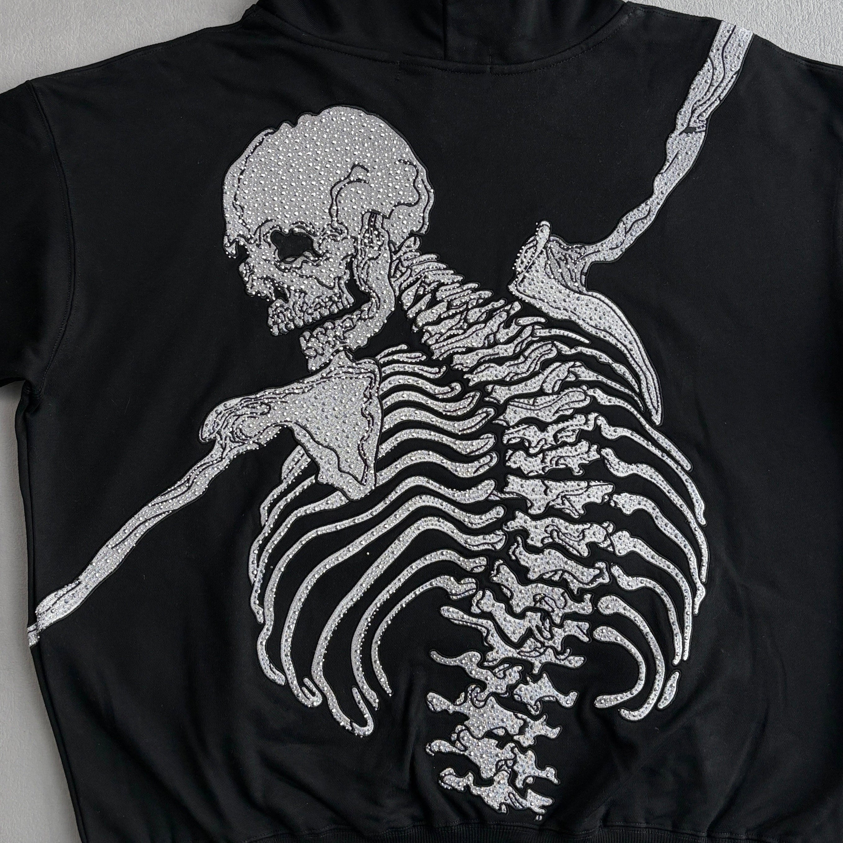 Godspeed | Skeleton Graphic Chrome Liberty Hoodie | Black