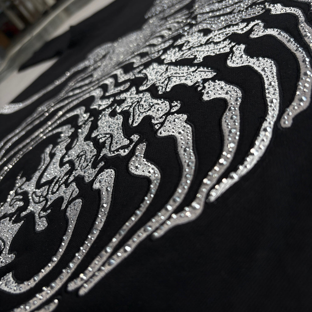 Godspeed | Skeleton Graphic Chrome Liberty Hoodie | Black