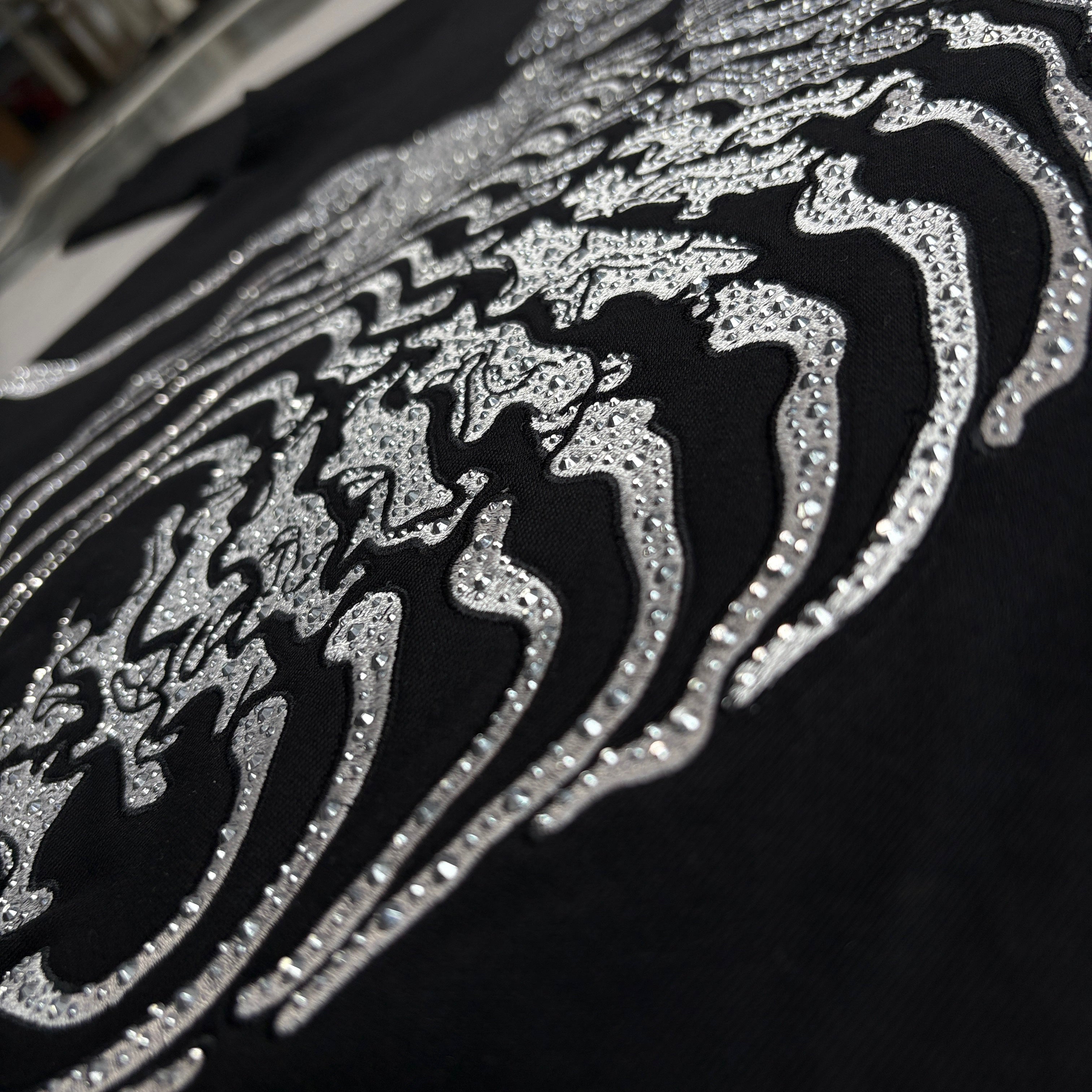 Godspeed | Skeleton Graphic Chrome Liberty Hoodie | Black
