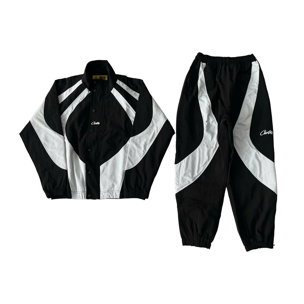 Corteiz | Black and White Panel Tracksuit UndergroundDesignerPlug