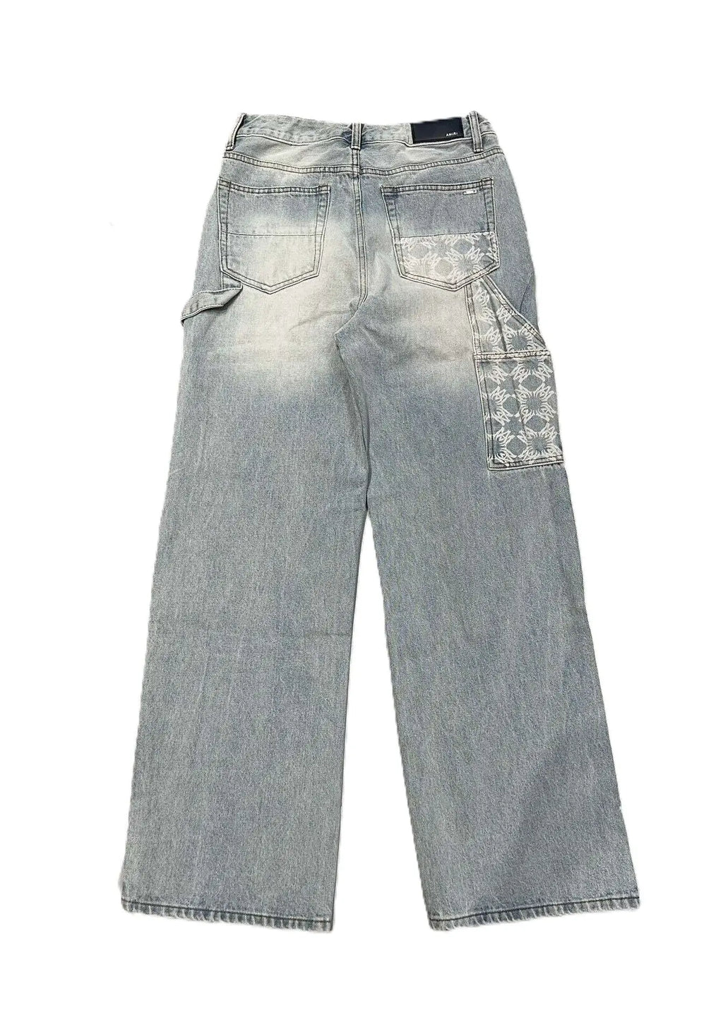 Amiri | Carpenter Monogram Panel Jeans | Light Wash Denim Amiri