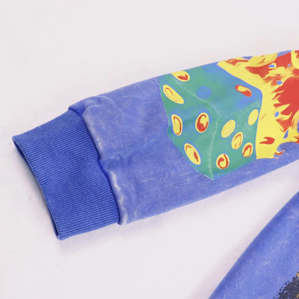 Godspeed | Casino Flames Hoodie | Black & Blue Godspeed