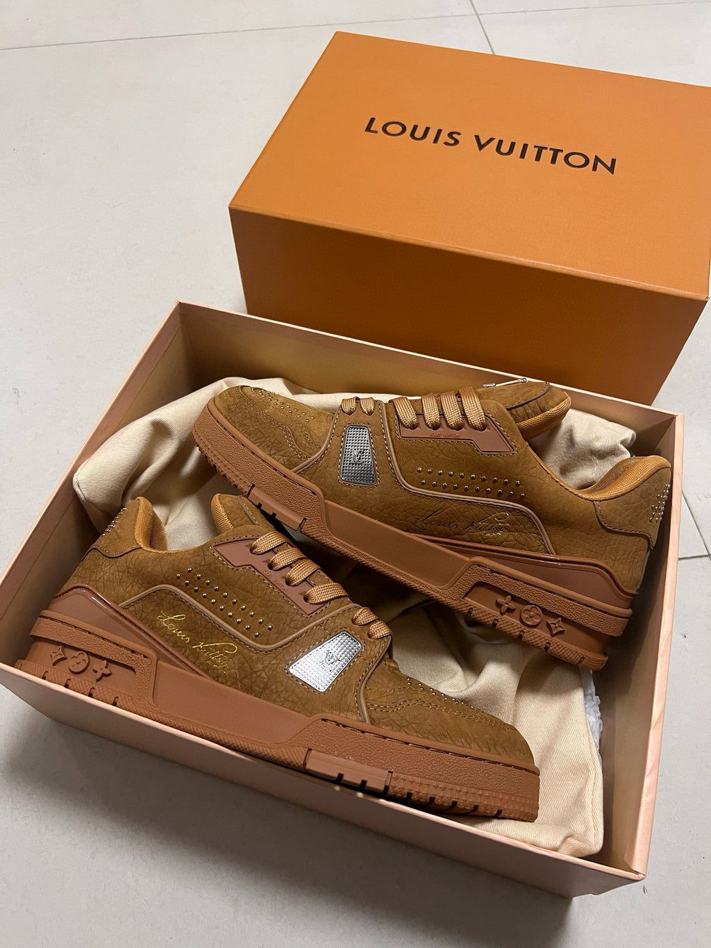 Louis Vuitton | LV Trainer Sneakers | Brown Suede Edition