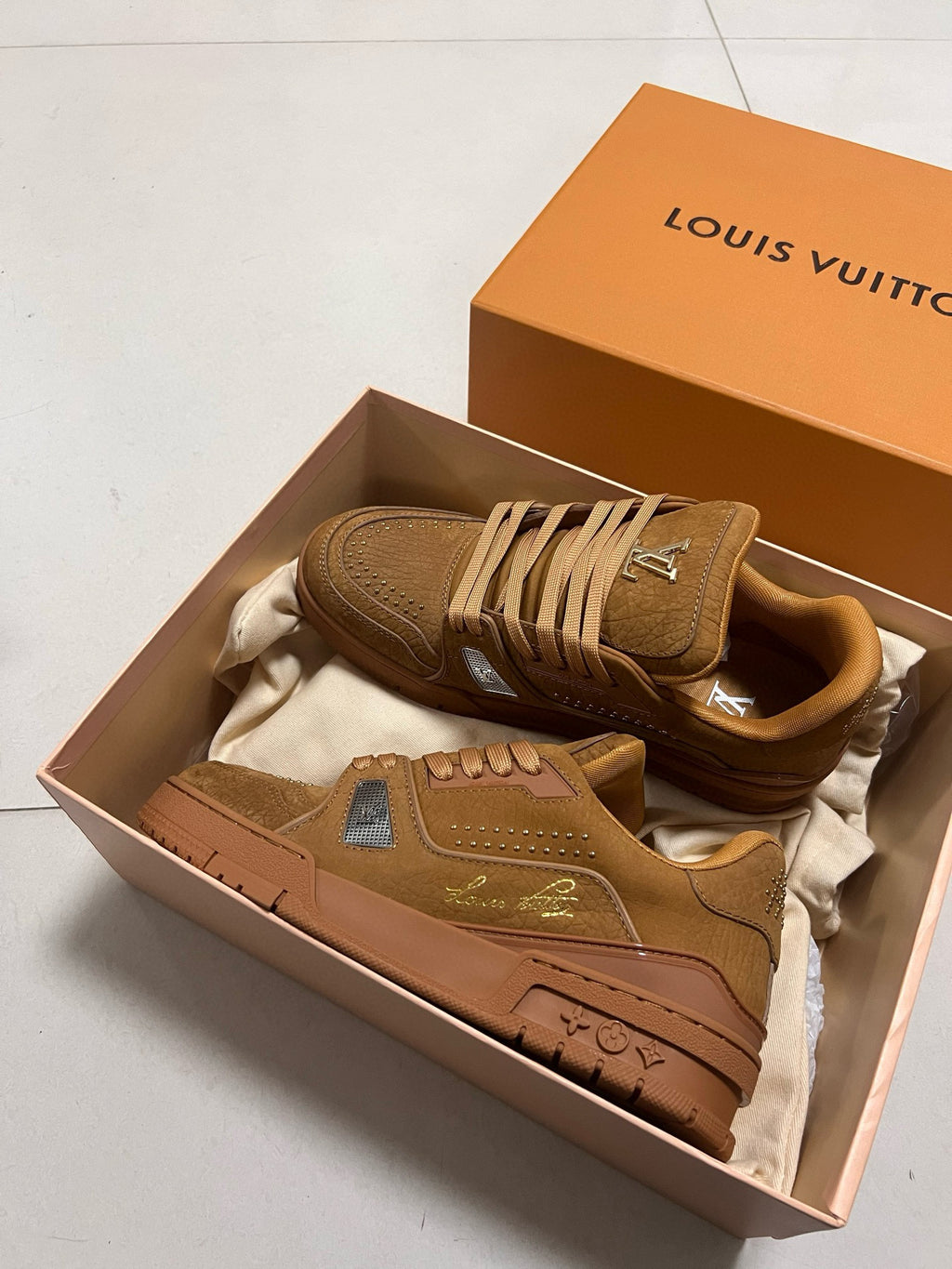 Louis Vuitton | LV Trainer Sneakers | Brown Suede Edition