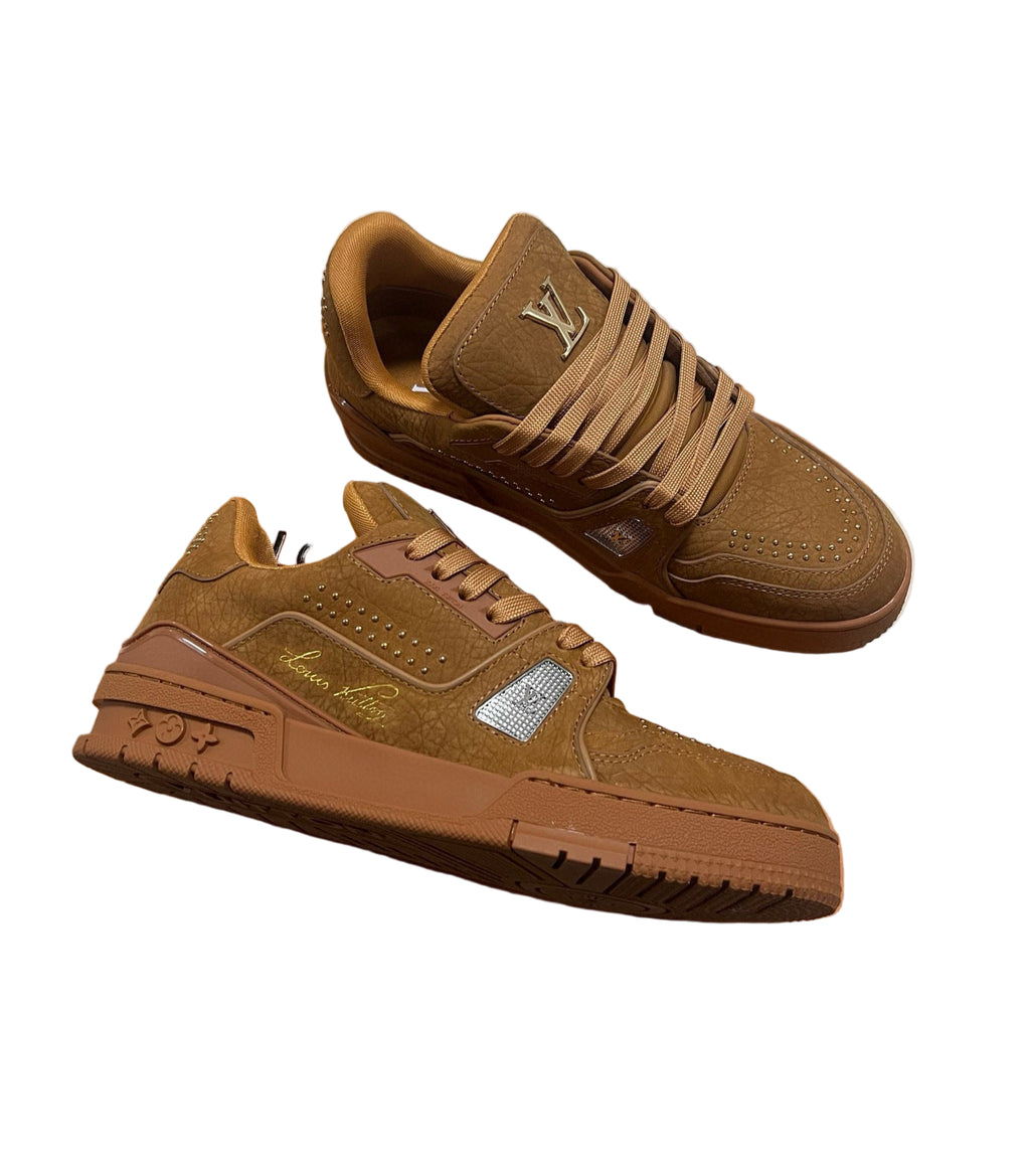 Louis Vuitton | LV Trainer Sneakers | Brown Suede Edition