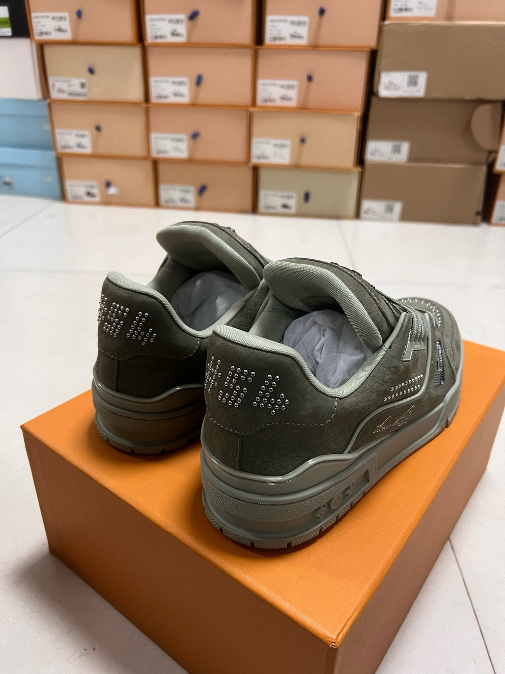 Louis Vuitton | LV Trainer Sneakers | Grey Suede Edition