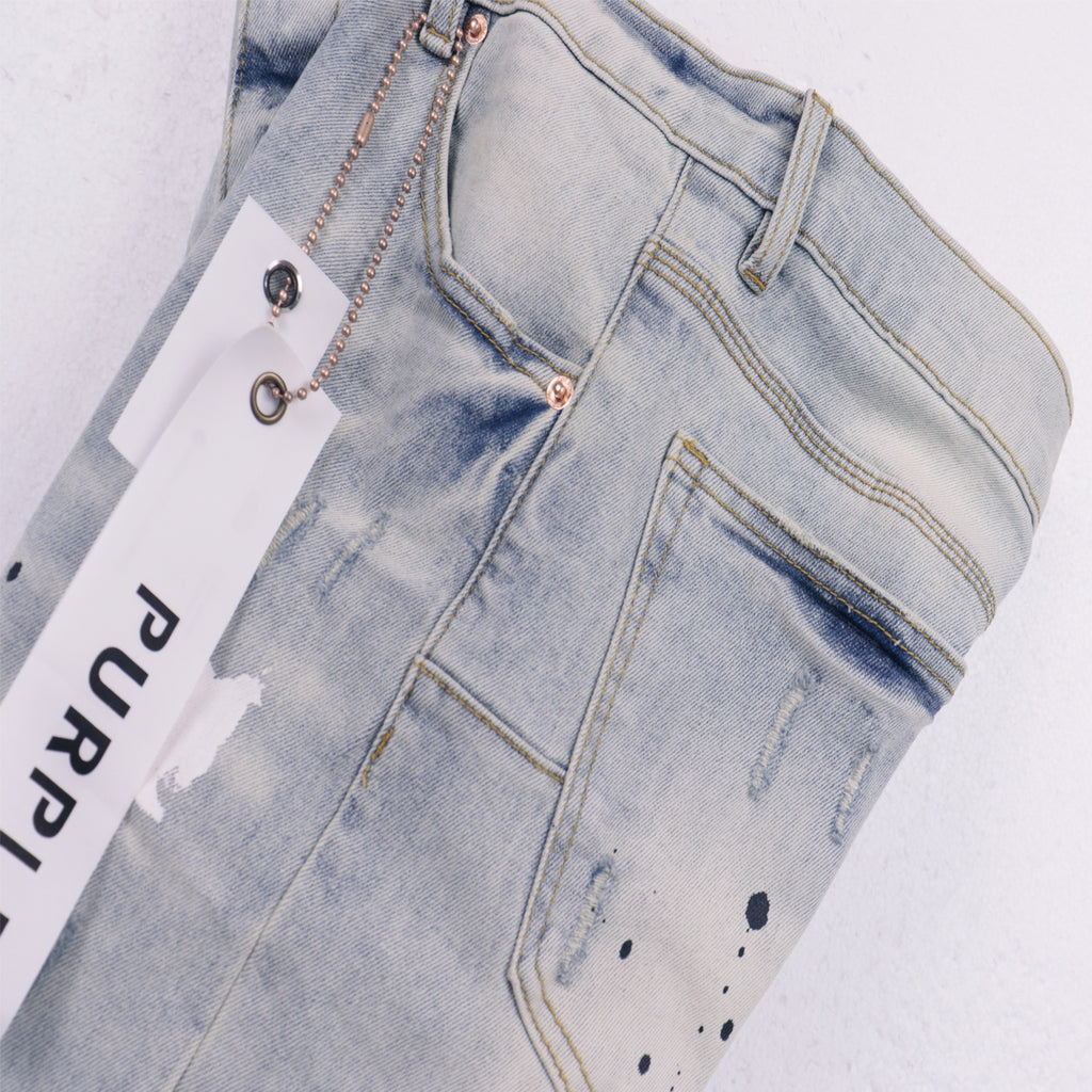Purple Brand | P001 Skinny Jeans | Light Blue Distressed