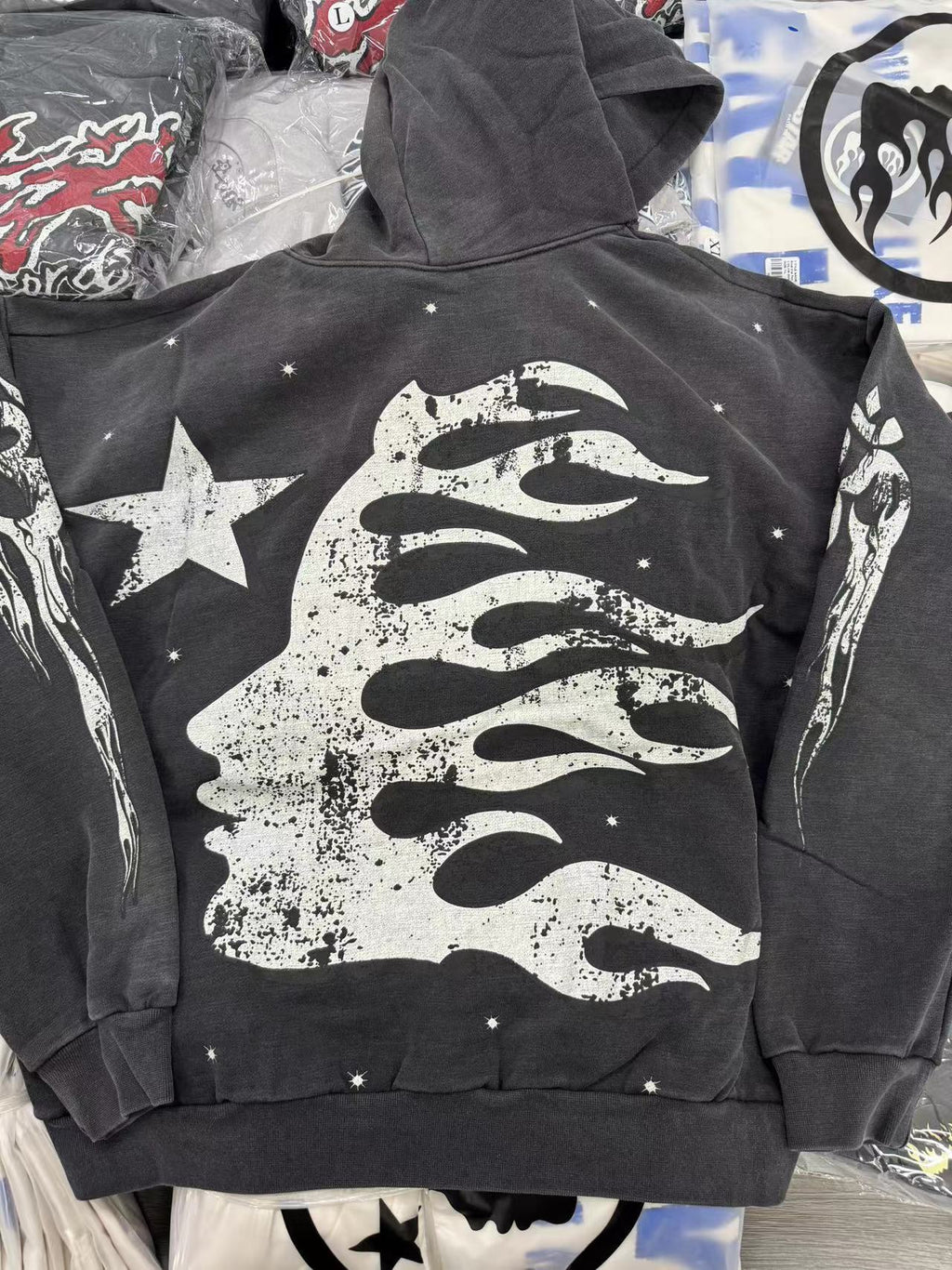 Hellstar HS0212 Hoodie | Black Multicolor Graphic