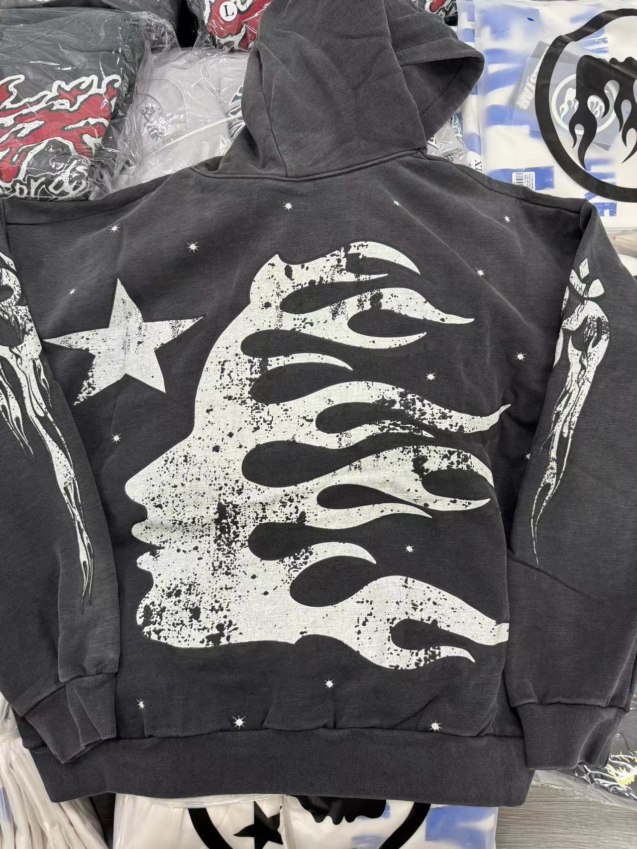 Hellstar HS0212 Hoodie | Black Multicolor Graphic