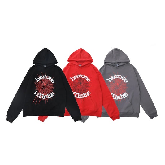 Sp5der | Heroes & Villains Hoodie | Oversized Streetwear Sp5der
