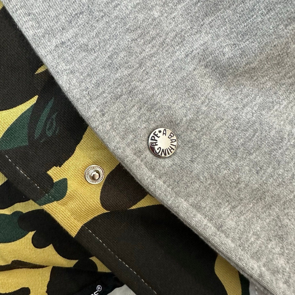Bape | Shark Full-Zip Hoodie | Black & Grey Camo Pocket