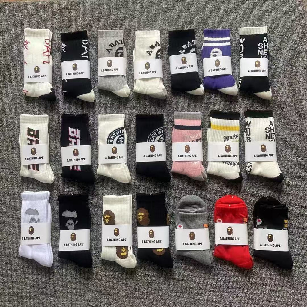 BAPE | Logo & Camo Socks Pack (3 for $60)