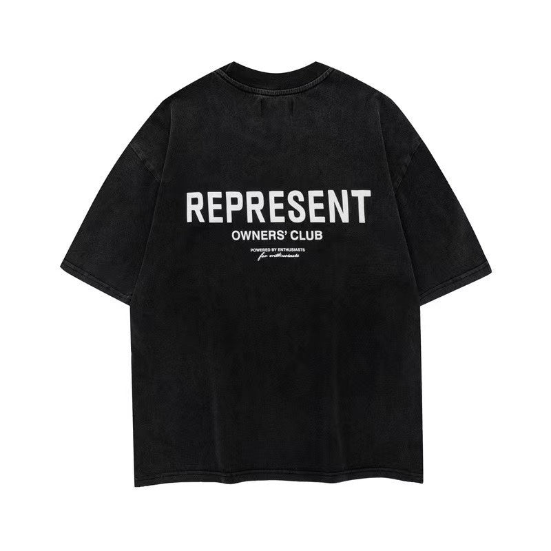 Represent | Owners Club T-Shirt | Black Cotton Logo Print