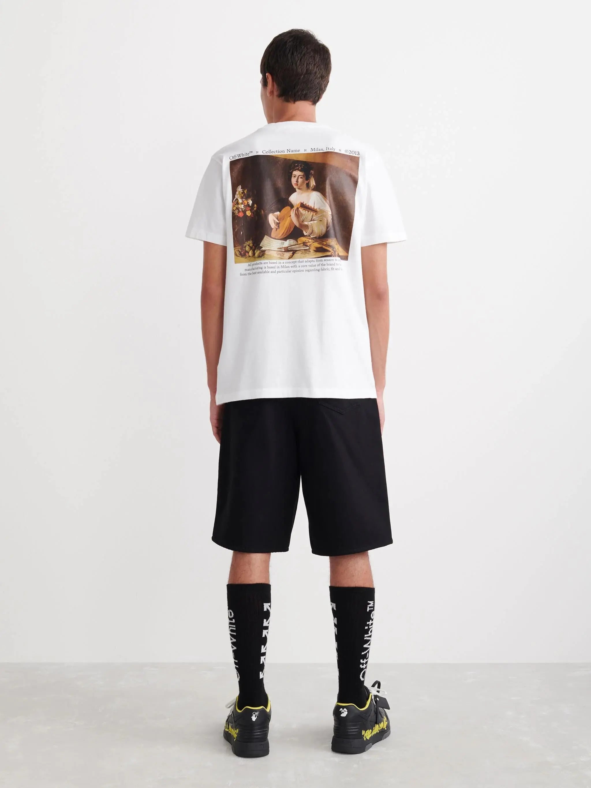 Off-White | Caravaggio Oil Painting Graphic Tee | Black, White, Beige Off-White