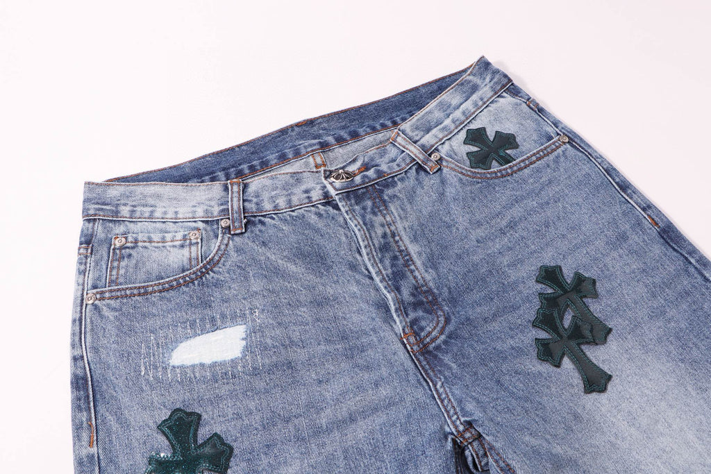 Chrome Hearts | Cross Patch Jeans | Black/Blue