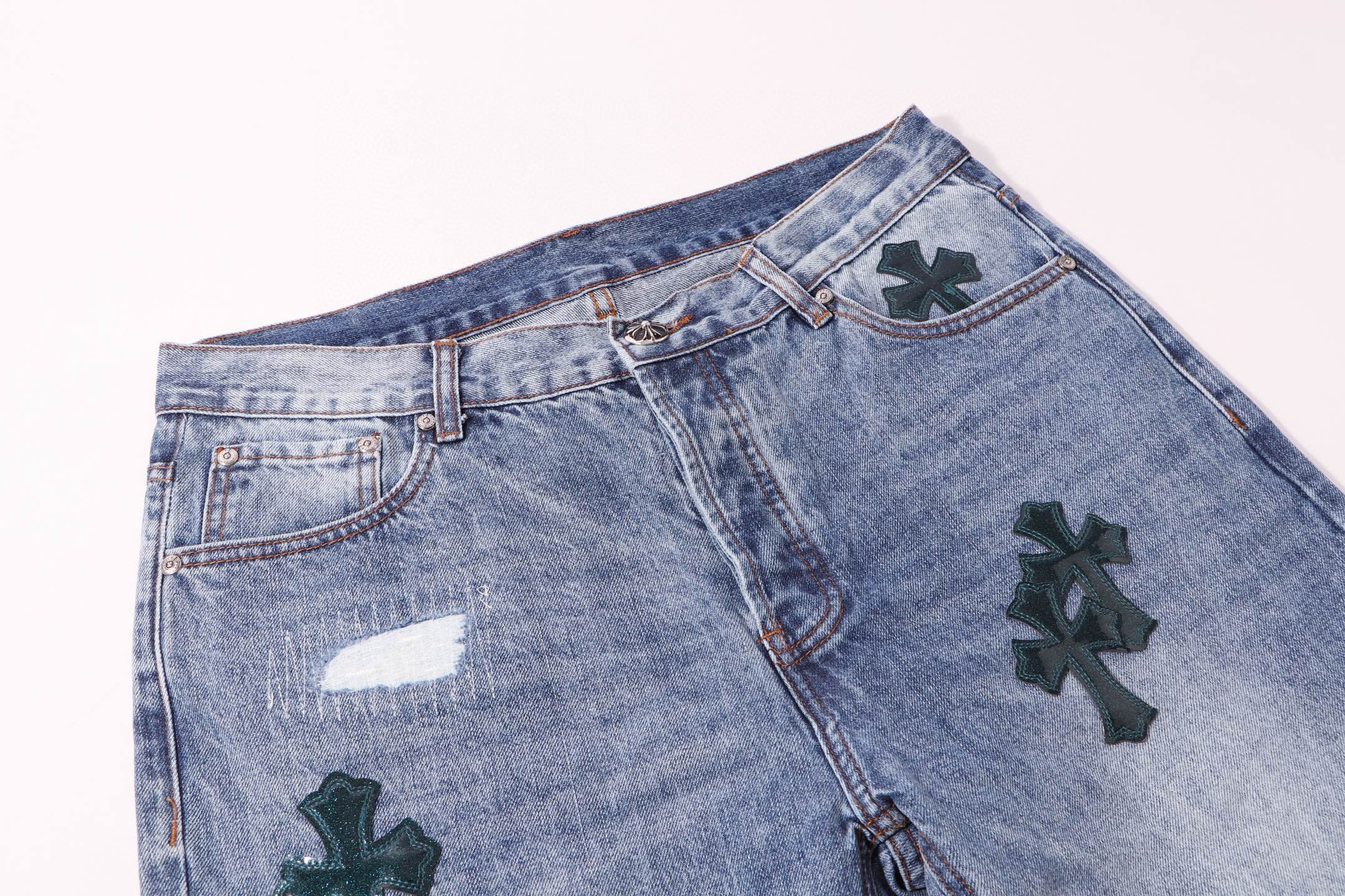 Chrome Hearts | Cross Patch Jeans | Black/Blue