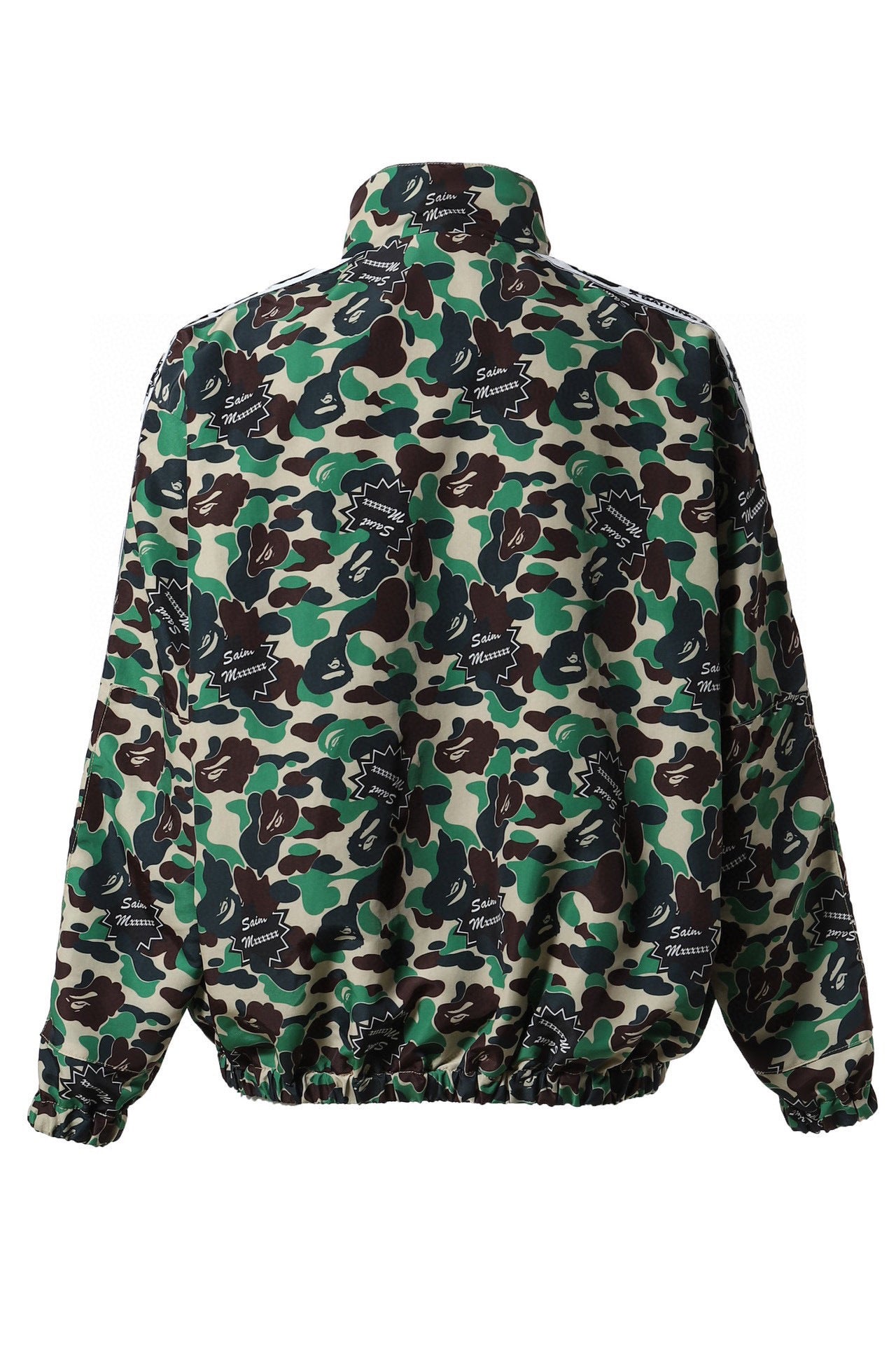 Saint Michael x BAPE Camo Track Jacket | Green ABC Print