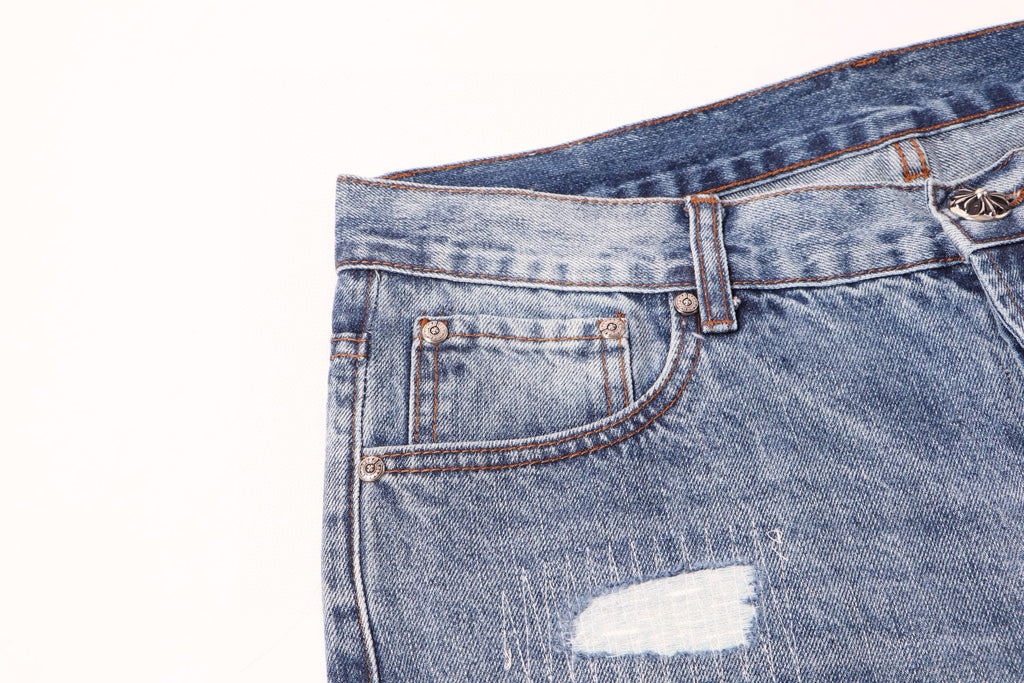 Chrome Hearts | Cross Patch Jeans | Black/Blue