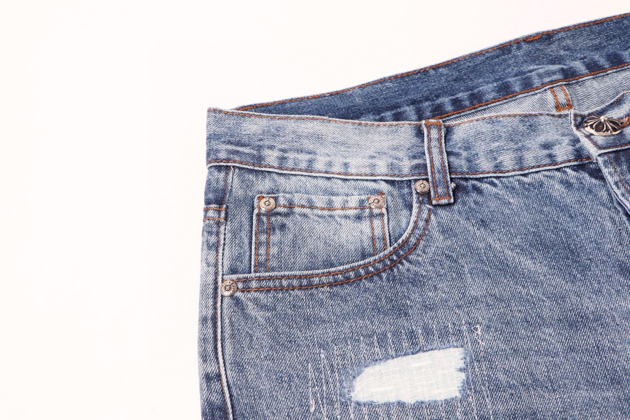 Chrome Hearts | Cross Patch Jeans | Black/Blue