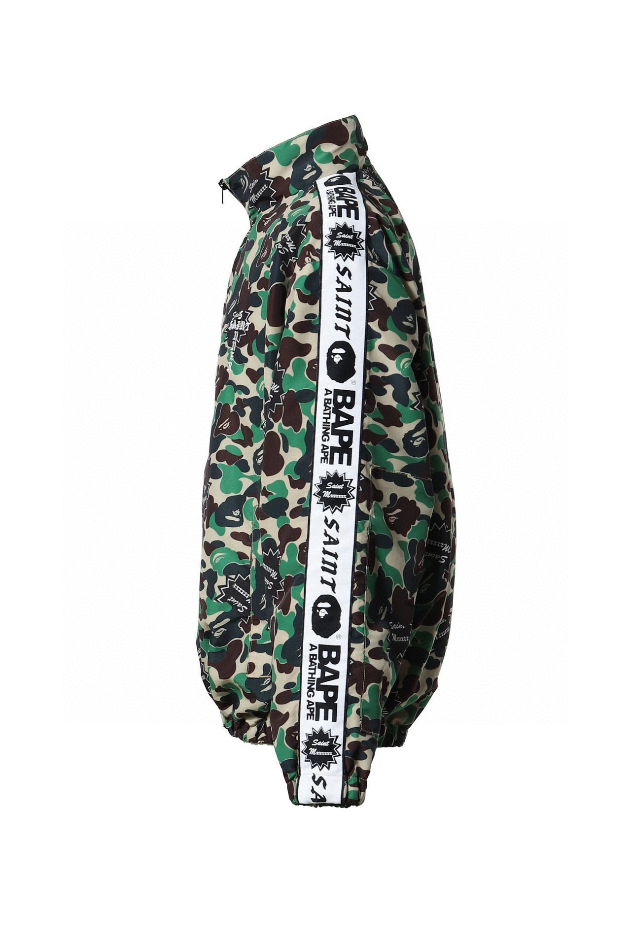 Saint Michael x BAPE Camo Track Jacket | Green ABC Print