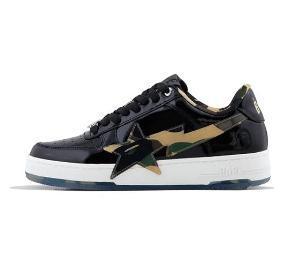 BAPE | STA OS #2 Sneaker | Black Patent Camo