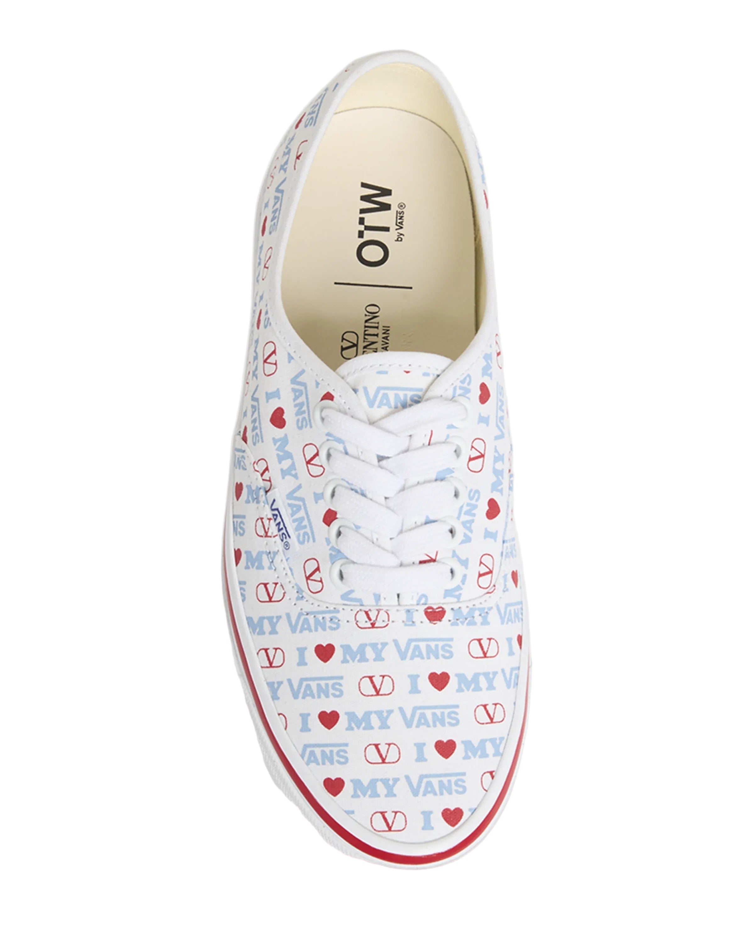 Valentino Garavani | Vans Authentic | Ban Bianco-Rouge Pur-Atlantique