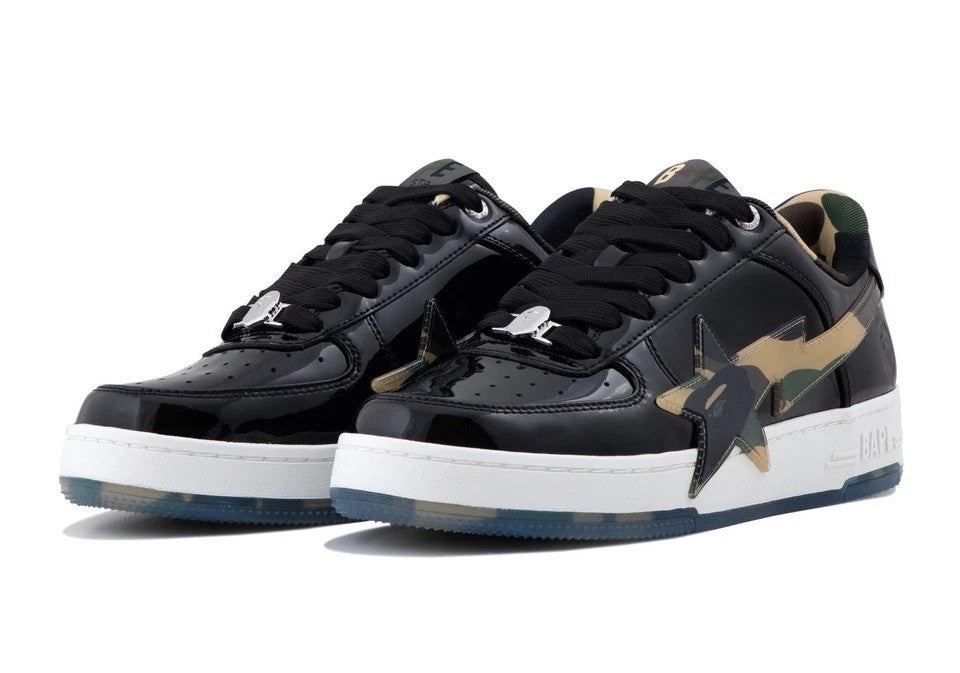 BAPE | STA OS #2 Sneaker | Black Patent Camo